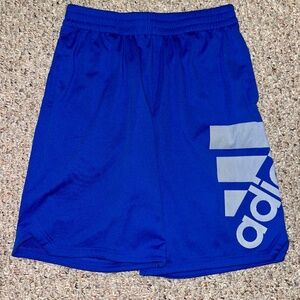 Adidas Royal Blue/White "Aeroready" Boys Shorts-XL (18/20)
